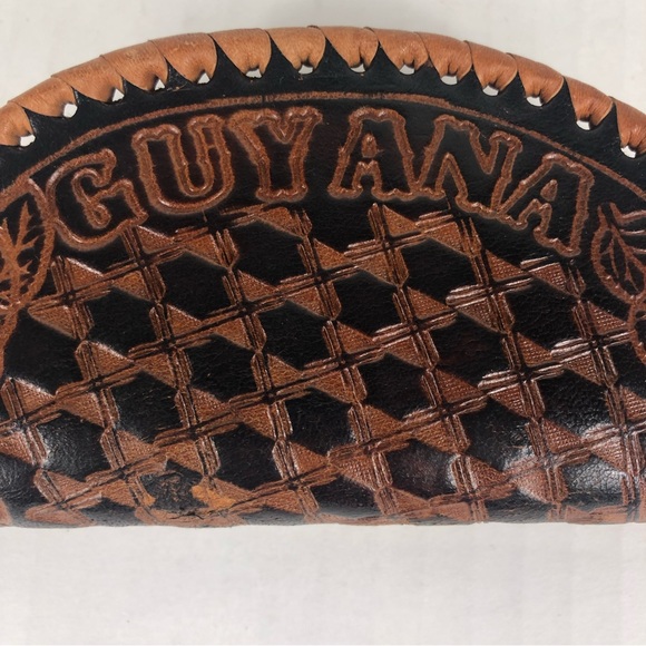 Bags Tooled Leather Coin Purse With Zipper Closure Poshmark